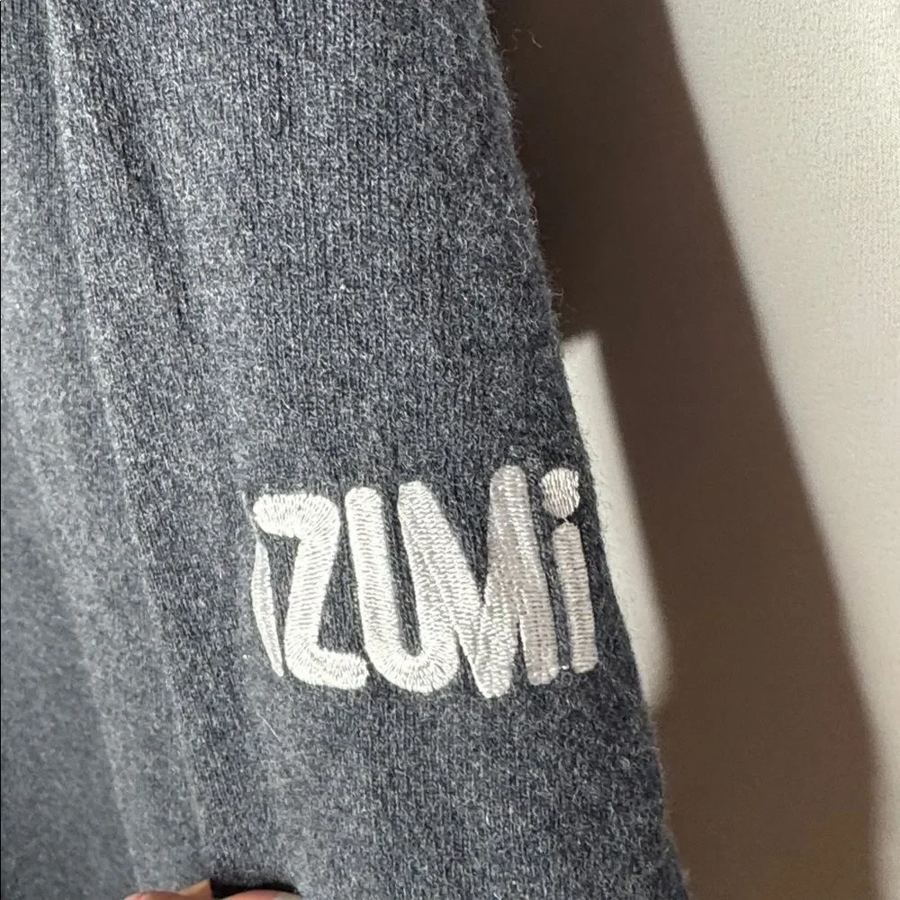 Pearl Izumi Men's Dark Gray Wool Blend Quarter Zip Sweater. Size X-Large.